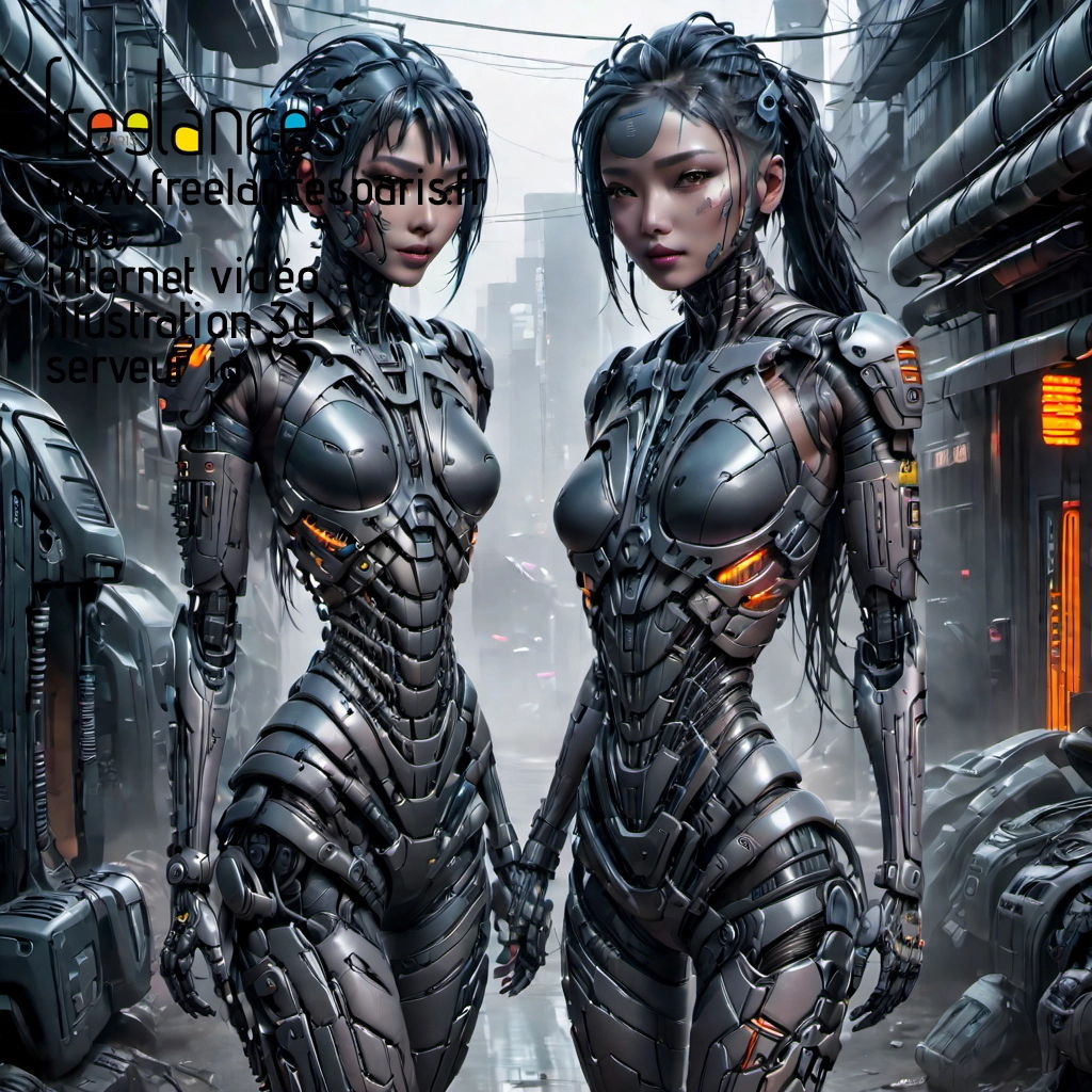 Pao mise en page internet vidéo illustration 3d serveur IA générative AI freelance paris studio de création magazines nd4dz050